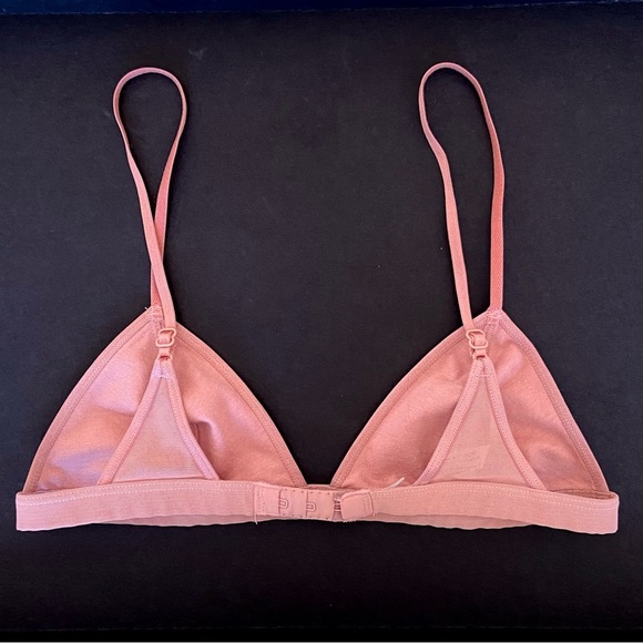 OUT FROM UNDER X URBAN OUTFITTERS Pink Mesh Triangle Bralette Intimates: - Picture 5 of 9